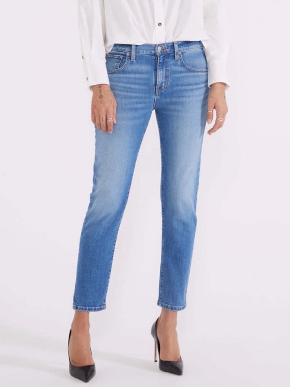 New no tag ETICA Sz 30 Sierra Slim Straight Light Blue Jeans